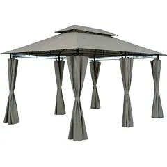 Tata Linda Tata Linda GAZEBO KASSY mt 3x4x26 h col Ecr scuro