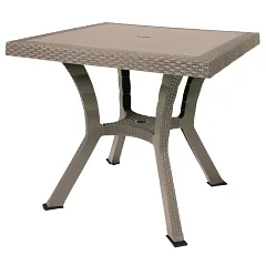 DIMAPLAST 2000 TAVOLO RATTAN CINCRFIGARO ELITE 80X80 TORT
